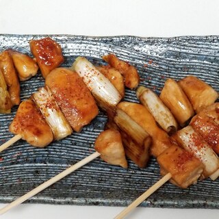 フライパンで【ササミのねぎま】焼き鳥